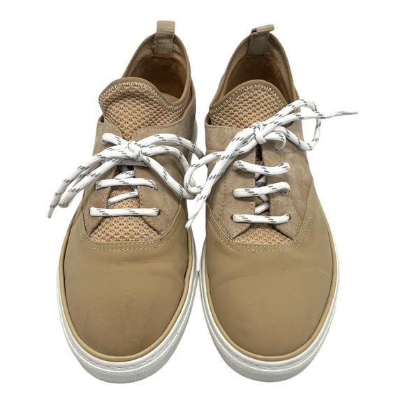 Jenni Kayne Natural Tan Leather Lace Up Casual Trainers Sneakers Women’s 38 - Picture 5 of 16